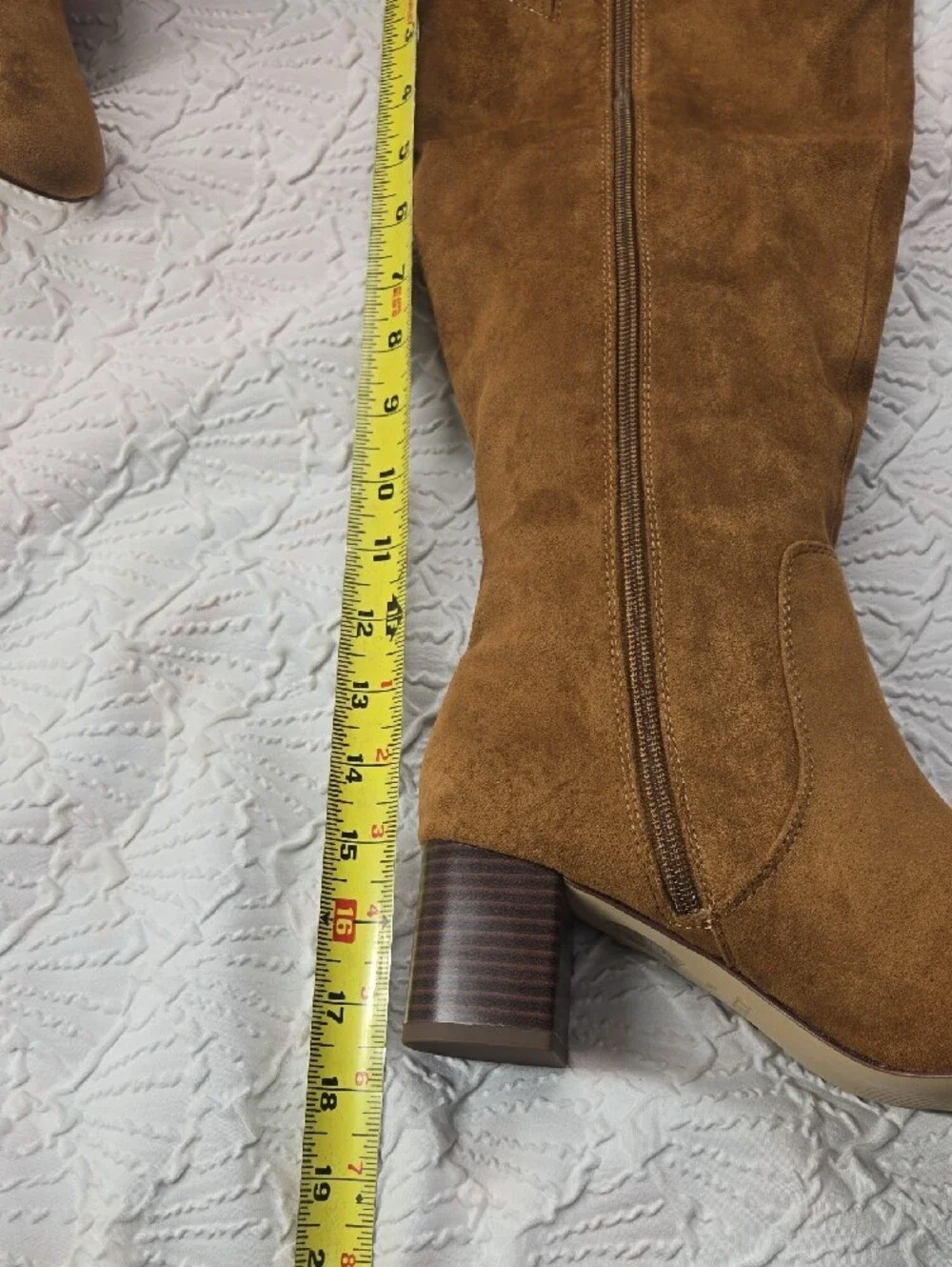 NIB-J. Crew Warm Brandy Suede Knee High Block Heel Boots
